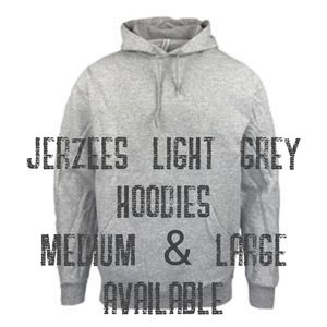 Jerzees Heather Grey Custom made Hoodie